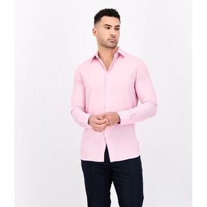 SCOTCH‎ & SODA Micro Stripe Modern Fit Dress Shirt Pink Men's 15.5/39 *NEW* $125